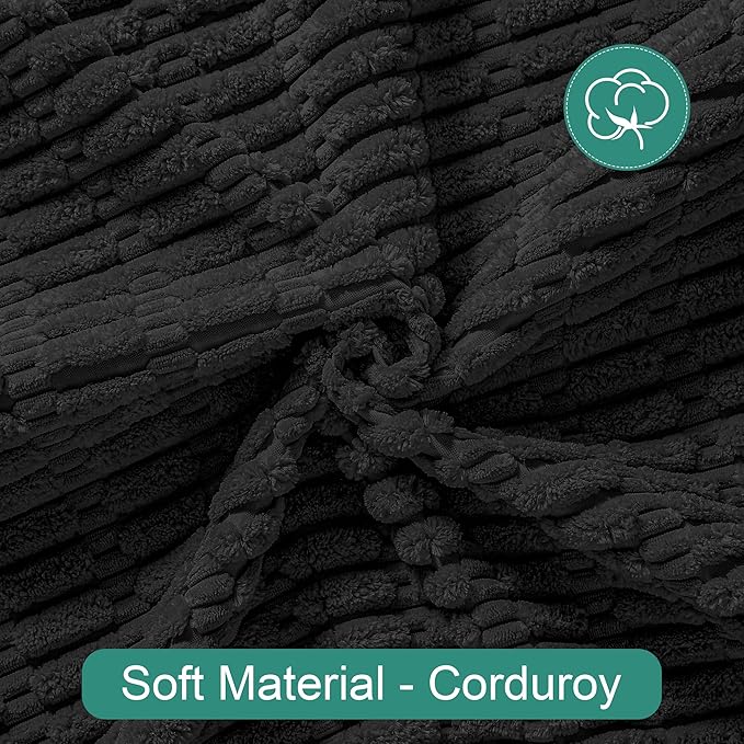 Foxdecor Couch Cover Sofa Covers Washable, Dog Bed Cover Couch Covers for 3 Cushion Couch Sofa Pet Friendly, Dog Couch Cover Furniture Covers for Pets.(Black 32x94 inch)