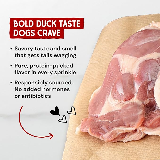 Stella & Chewy's Freeze-Dried Raw Marie's Magical Dinner Dust - Premium Duck & Turkey Dog Food Topper with Organic Fruits & Vegetables - Perfect for Picky Eaters - 7oz