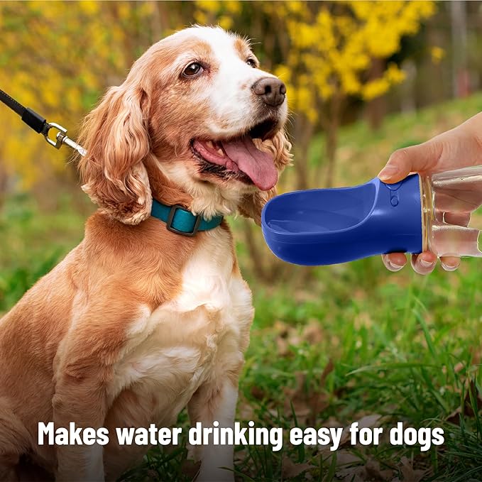 Mr. Pen- Portable Dog Water Bottle, 19 oz, Large, Leak Proof Puppy Water Dispenser with Drinking Feeder for Pets, Outdoor Walking, Hiking, Travel, Not Dishwasher Safe