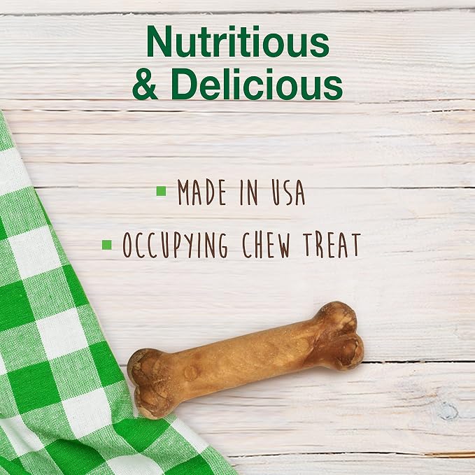 Nylabone Healthy Edibles Natural Dog Chews, Long Lasting Bones for Dogs, Roast Beef Flavor Dog Treats, X-Small (2 Count)