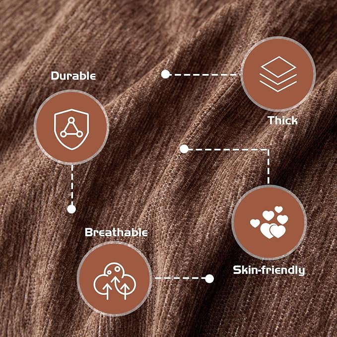 MEETSKY Sofa Covers for 3 Cushion Couch Sofa Pet Friendly Sofa Throw Cover for 3 Seat Couch, Sofa Covers Washable, Soft Sectional Couch Cover for Dogs, 91" x 134", Reddish Chocolate