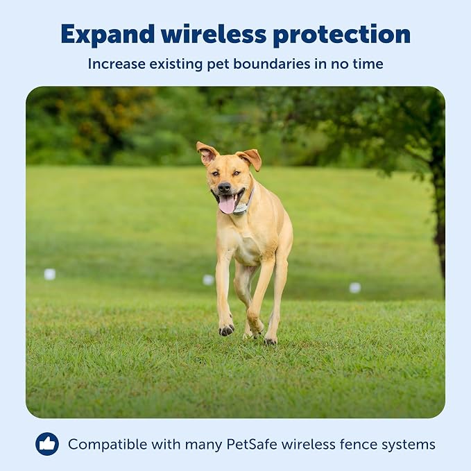 PetSafe Wireless Fence Extra Transmitter, Increase Your Existing Wireless Fence Boundary Pet Containment for Dogs and Cats - from the Parent Company of the Invisible Fence Brand