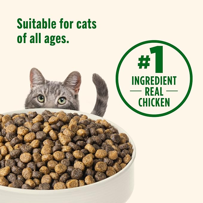 Nutrish Dry Cat Food, Real Chicken & Brown Rice Recipe, 3 lb. Bag (Rachael Ray)
