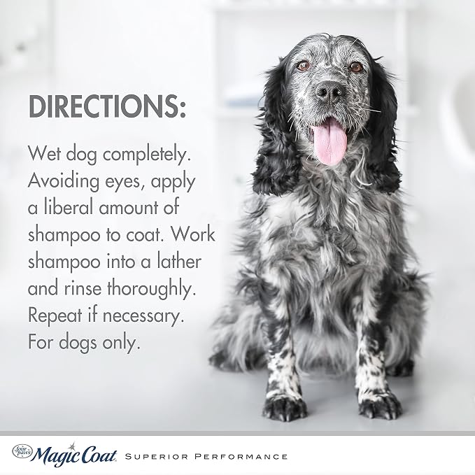 Four Paws Magic Coat Cleans & Conditions 2-in-1 Shampoo and Conditioner for Dogs, Moisturizing Dog Wash for Itchy Dry Skin, Dog Grooming, Calming Water Scent, 16 Ounce