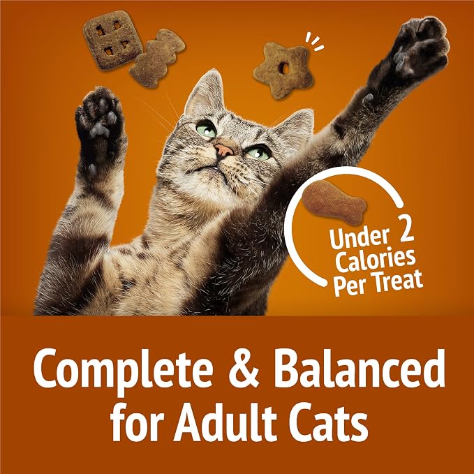 Friskies Purina Cat Treats, Party Mix Chicken Lovers Crunch - 20 Oz. Pouch (Pack of 2)