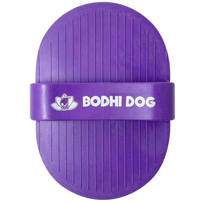 Bodhi Dog Shampoo Brush - Pet Grooming & Bath Supplies for Dogs and Cats - Bath Brush for Long & Short Hair - Premium Scrubber for Shower, Bathing & Massage (Two Pack, Purple)