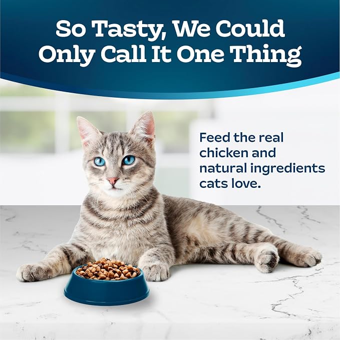 Blue Buffalo Tastefuls Chicken & Brown Rice Recipe Adult Dry Cat Food Weight Control, Real Chicken First, Deliciously Healthy Natural Cat Food, Supports Digestive Care and Coat Health, 7 lbs.