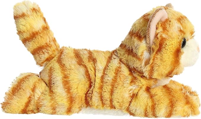 Aurora® Adorable Mini Flopsie™ Ginger Cat™ Stuffed Animal - Mini Companions Ready for Playful Adventures - for Kids All Ages, Toddlers, Adults, and Families - Orange 8 Inches (Pack of 2)