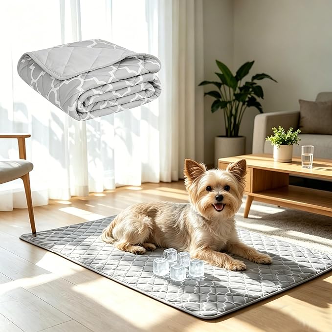 EXPAWLORER Dog Cooling Blanket - Washable Dog Cool Throw Blanket,Soft Lightweight Cooling Mat for Bed Cover, Extra Large Summer Soft Pet Pad for Large Dogs Puppy Cat,28"x40"