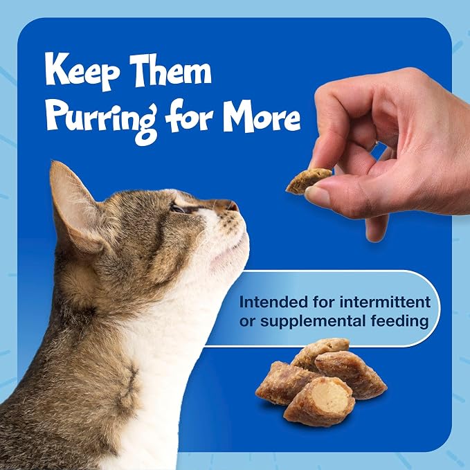 Blue Buffalo Bursts Paw-Lickin' Chicken Crunchy & Creamy Cat Treats, Great for Training, Made with Real Chicken, Natural Cat Treats Enhanced with Vitamins, Minerals & Other Nutrients, 5 oz.