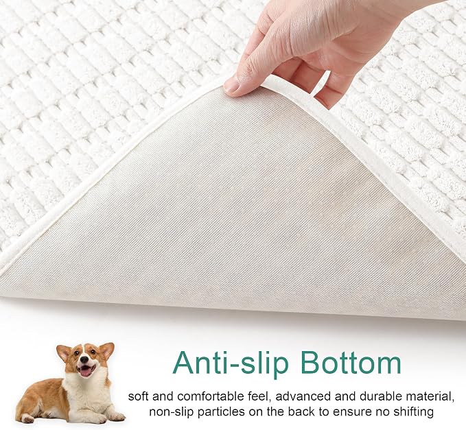 Foxdecor Couch Cover Sofa Covers Washable, Dog Bed Cover Couch Covers for 3 Cushion Couch Sofa Pet Friendly, Dog Couch Cover Furniture Covers for Pets.(White 40x50 inch)
