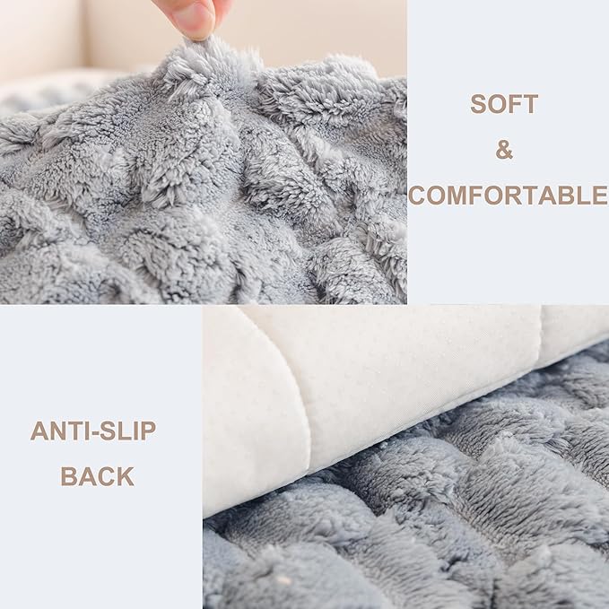 Mivnue Pet Couch Cover Dogs Washable Sofa Protector Non Slip Fuzzy Couch Pads Pet Friendly Dog Mat for Couches and Sofas