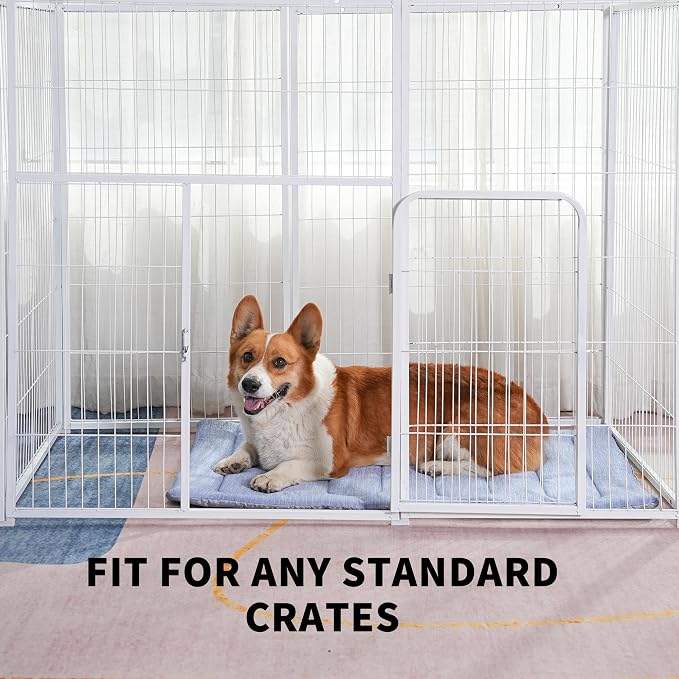 Cooling Mat for Large Dogs, Q-Max>0.46 - Self-Cooling Dog Bed with Arc-Chill Technology,Washable Dog Cooling Mat for Small & Medium Dogs, Indoor Outdoor Kennel Floor Use (36" x 24" - Large-Crate)