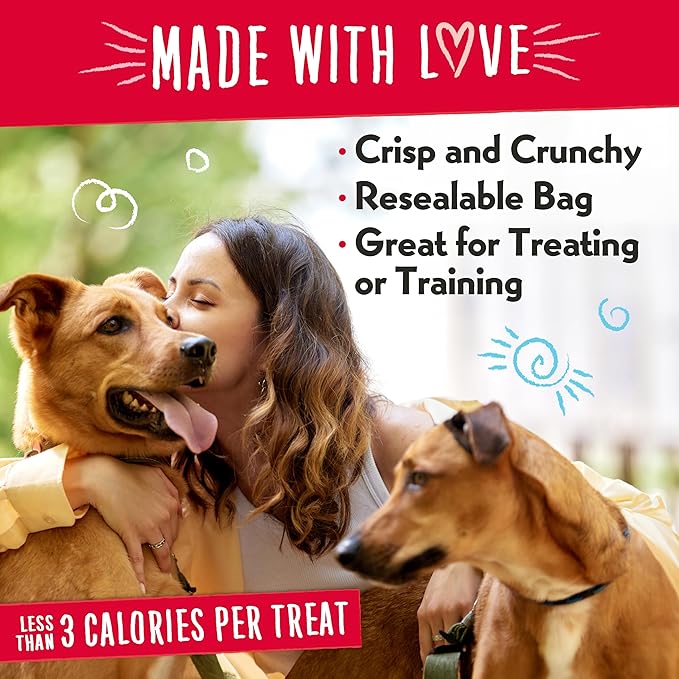 Charlee Bear Dog Training Treats, Cheese & Egg Recipe, Low Calorie (Under 3 Calories), Limited Ingredient Crunchy Dog Treats, 16 oz. Resealable Bag
