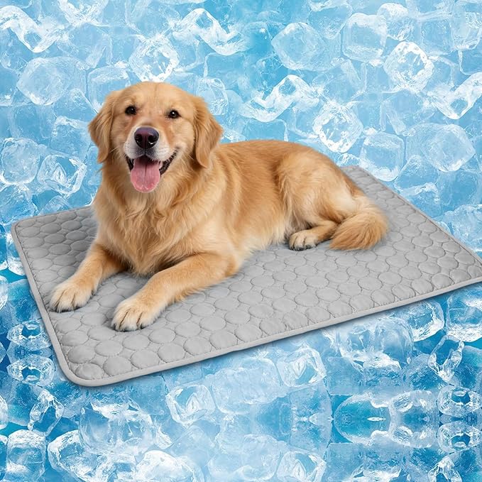 Dog Cooling Mat, Upgraded Arc-Chill Cooling Mat for Dogs Q-Max>0.4, Washable Dog Cooling Pad, Non-Slip Portable Cooling Pad for Dogs, Self-Cooling Bed for Small Medium Large Dogs Cats Indoor Outdoor