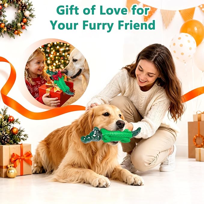 Fuufome Tough Dog Chew Toys for Small & Medium and Large Dogs，Long-Lasting Chew Toys for Gentle to Moderate Chewers, Great for Indoor & Outdoor Play, Easy to Clean