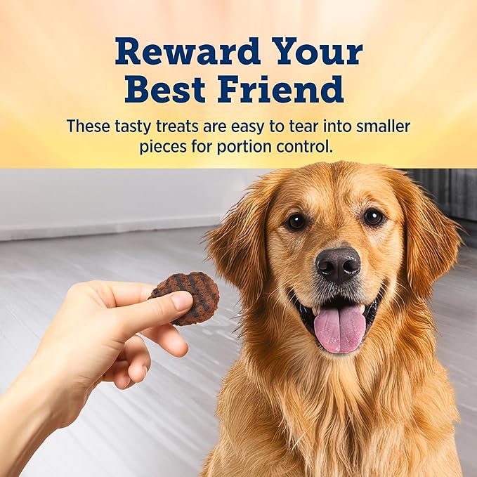 Blue Buffalo True Chews Premium Burger Recipe, Chicken-Free Natural Dog Treats, Mineral-Enhanced for Flavor, 10 oz. Bag