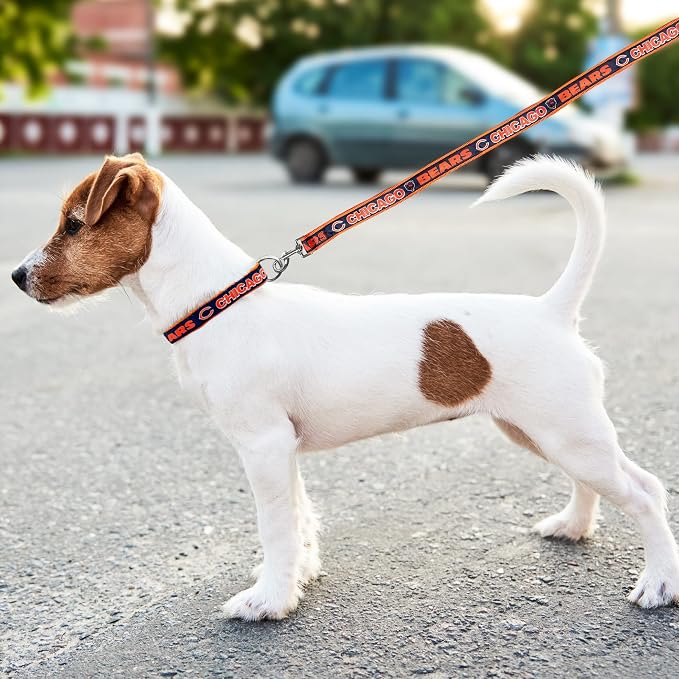 Pets First NFL Chicago Cubs Licensed PET COLLAR, Small - Heavy-Duty, Strong, and Durable Dog Collar. Available in 31 Football Teams and 4 Sizes