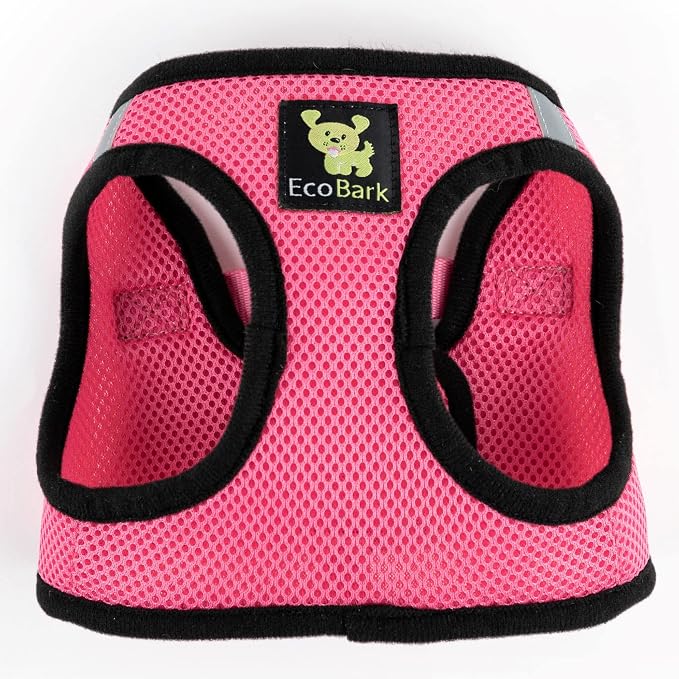 EcoBark Step in Dog Harness Reflective Soft Ultra Padded Mesh Dog Harnesses for XXS, XS, Small, and Medium Dogs Eco-Friendly Comfort Secure Halter No Pull Adjustable Pet Vest