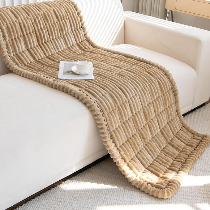 Gumfolk Pet Couch Covers for Sofa Slipcovers Couch Protector for Dogs Washable Cushion Cover, Sofa Pad Blanket Furniture, Brown, 27in*47in