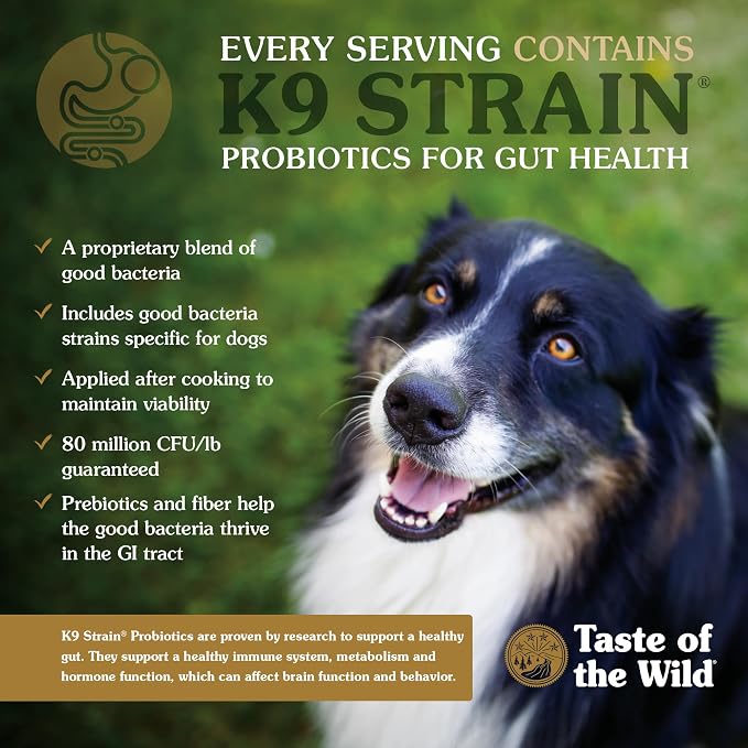 Taste of the Wild Ancient Prairie All Life Stages High Protein Recipe with Roasted Bison, Roasted Venison & Ancient Grains Dry Dog Food 28lb