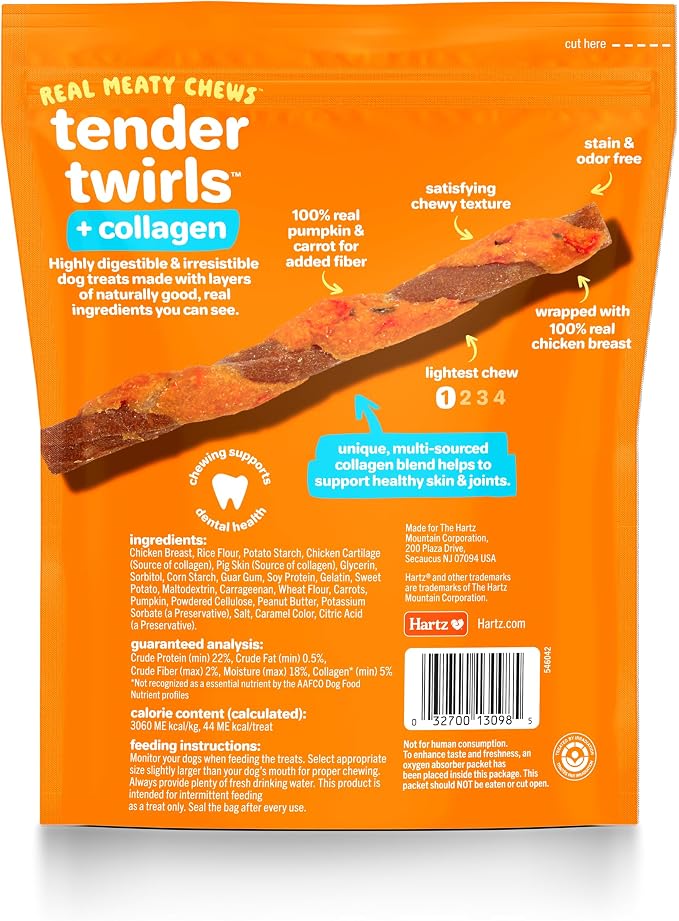 Oinkies Chickentastic Tender Twirls + Collagen, 20 Count