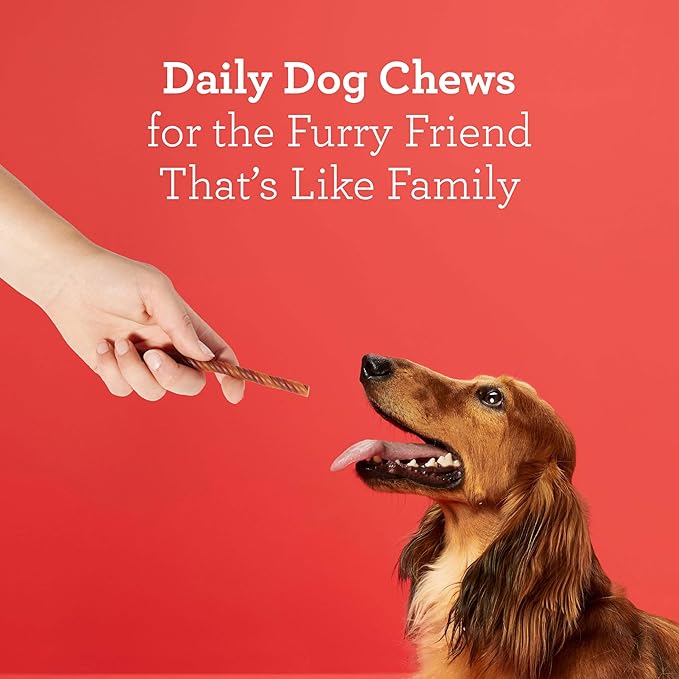 DreamBone Triple Flavor Twisties Dog Treats, Daily Rawhide-Free Chew, Digests Safely, with Real Protein, Beef, Pork, Chicken and Veggies, 25 Count