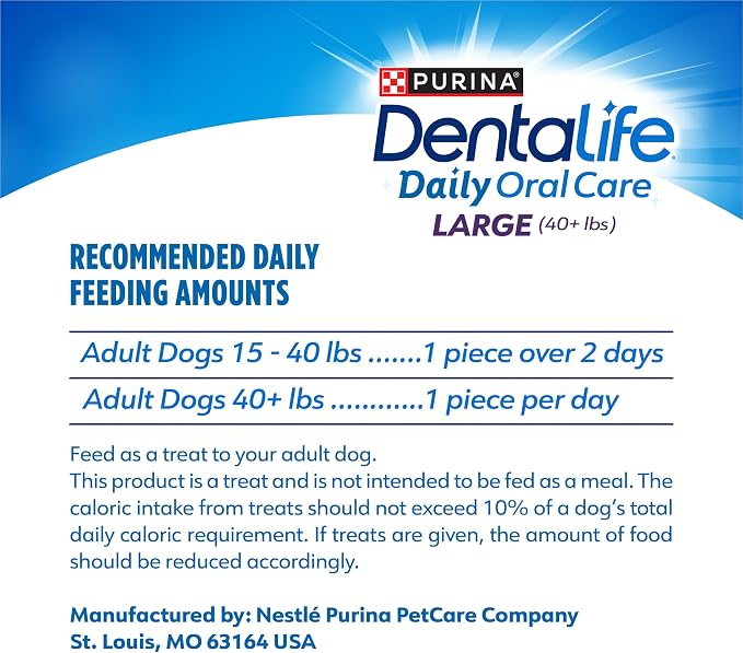 Purina DentaLife Daily Oral Care Dental Chews for Large Dogs - 90 ct.