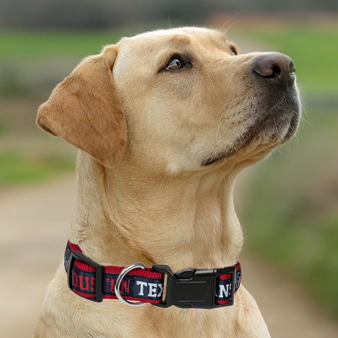 Pets First NFL Houston Texans Licensed PET COLLAR, Extra Large - Heavy-Duty, Strong, and Durable Dog Collar. Available in 31 Football Teams and 4 Sizes