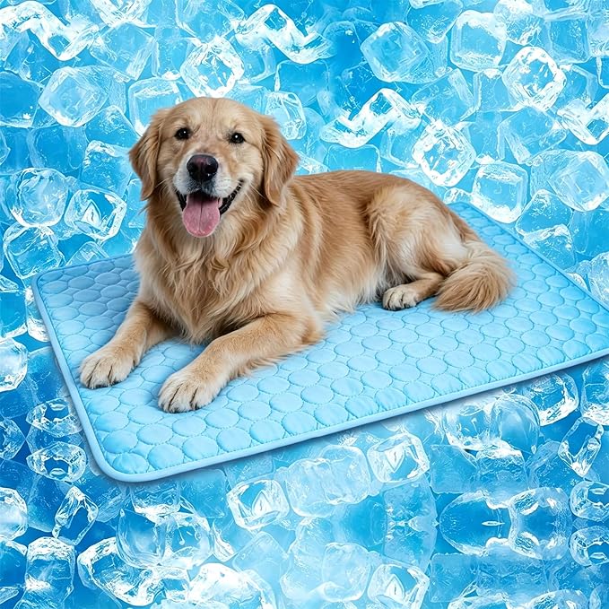 Dog Cooling Mat, Upgraded Arc-Chill Cooling Mat for Dogs Q-Max>0.4, Washable Dog Cooling Pad, Non-Slip Portable Cooling Pad for Dogs, Self-Cooling Bed for Small Medium Large Dogs Cats Indoor Outdoor