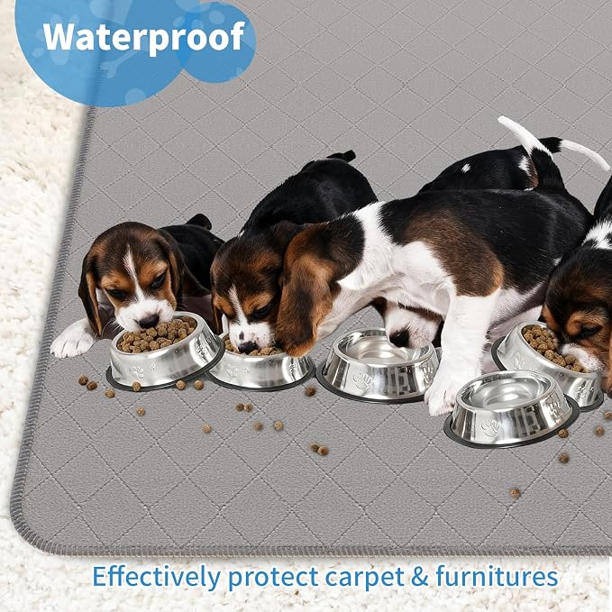 Washable Reusable Dog Pee Pads, 82"x102" Absorbent & Waterproof Puppy Training Pad for Crate, Playpen & Carpet, Large Potty Pads for Dogs, Cats & Small Pets