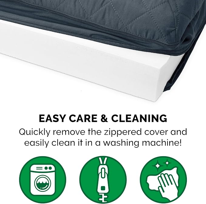 Furhaven Orthopedic Dog Bed for Large Dogs w/ Removable Bolsters & Washable Cover, For Dogs Up to 125 lbs - Quilted Sofa - Iron Gray, Jumbo Plus/XXL
