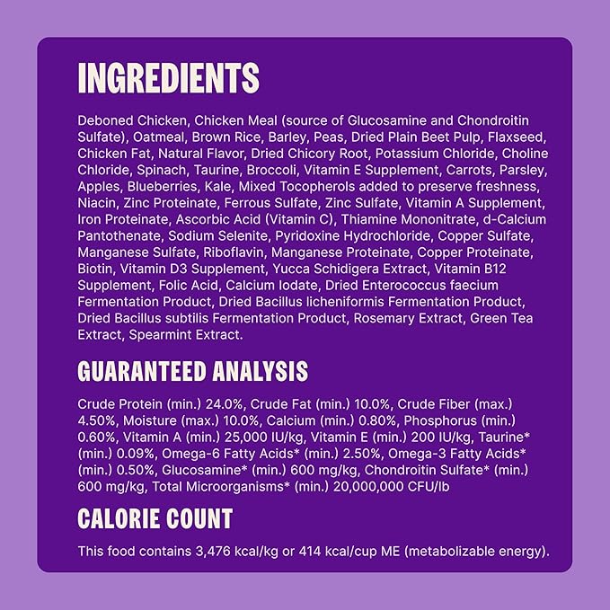 Wellness Complete Health Healthy Weight Adult Dry Dog Food, Wholesome Grain Kibble, Chicken and Peas Recipe, 5 lb Bag