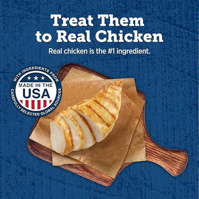Blue Buffalo True Chews Chicken Pot Pie Natural Dog Treats, Real Meat Dog Snacks, Healthy Reward or Training Treat, Made in the USA with Real Chicken & Natural Ingredients, 12 oz.