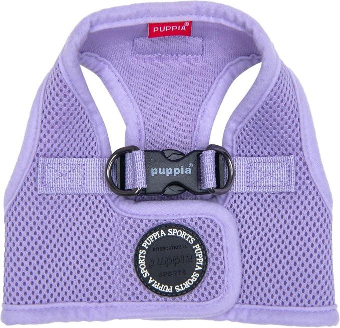 Puppia Soft Vest Dog Harness Step-in Padded Mesh No Choke No Pull Comfortable Walking Running Training for Small Medium Large Dogs, Violet, X-Large