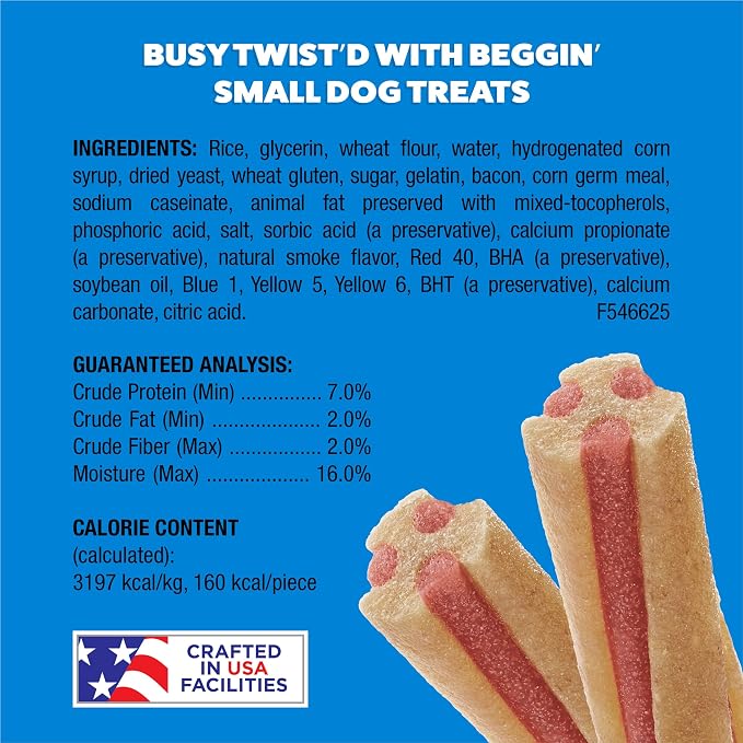 Purina Busy with Beggin’ Twist’d Mini Adult Dog Chew Bone Treats - 12 ct. Pouch