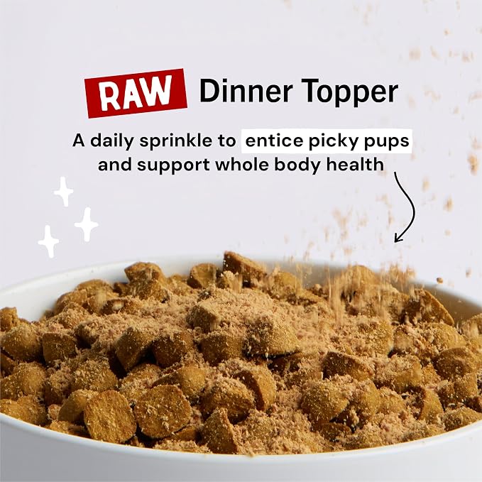Stella & Chewy's Freeze-Dried Raw Marie's Magical Dinner Dust - Premium Bacon Dog Food Topper with Organic Fruits & Vegetables - Perfect for Picky Eaters - 7oz