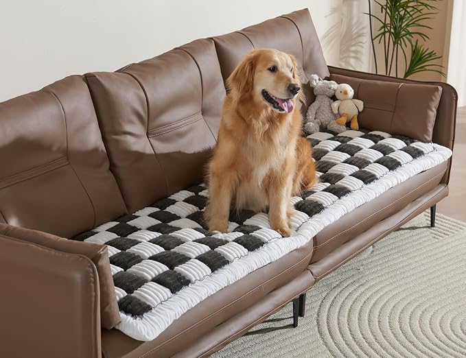 Couch Cushion Cover for dogs Sofa Cover Washable Pet Love Seat Couch Covers for Sofa Slipcovers Couch Protector Blanket for Dogs Sofa Cushion Covers for Pets Washable Pad Black 70x210cm/27.6x82.7in