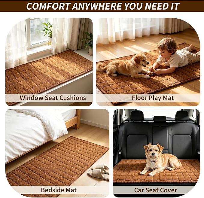 Couch Covers for Dogs Washable, 27.6"x59.1" Non Slip Couch Covers for Loveseat Sofa Pet Friendly, Soft Fuzzy Sofa Covers for Pet, Dog Couch Cover Furniture Protector(1PC,Dark Brown)