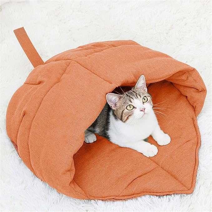 Plush Shape Dog Cats Cave Bed Washable Comfortable Hideaway Puppies Home Decoration