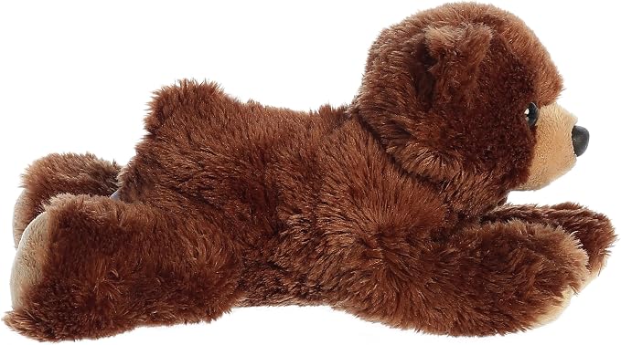 Aurora® Adorable Mini Flopsie™ Barnsworth™ Stuffed Animal - Mini Companions Ready for Playful Adventures - for Kids All Ages, Toddlers, Adults, and Families - Brown 8 Inches