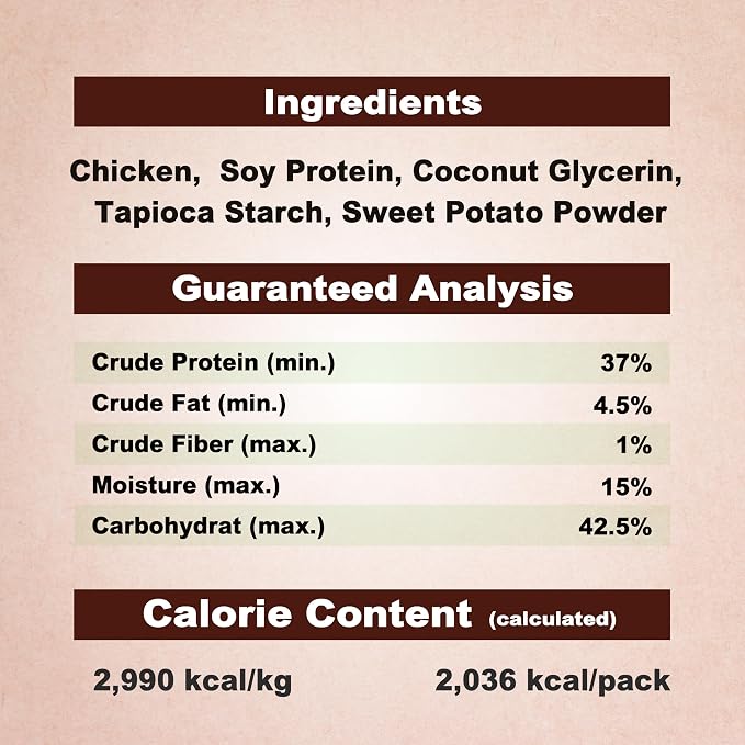 Afreschi Chicken Dog Treats, All Natural, Healthy & Easily Digestible, Grain-Free Puppy Chews, Low-Fat, Human Grade Training & Rewards Dog Snacks, Chicken Sticks with Sweet Potato, 24 oz Pack