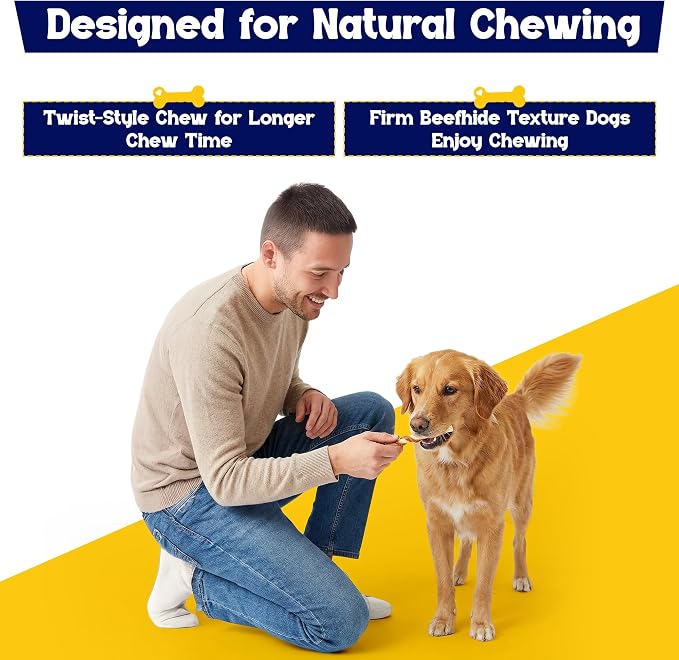 Beefeaters Beefhide 5in Twist Sticks with Real Chicken 1.41 Ounce (Pack of 12) - Dog Rawhide Chews for Clean Teeth & Training, High Protein Dog Treat Chews, Chicken Wrapped Rawhide Sticks
