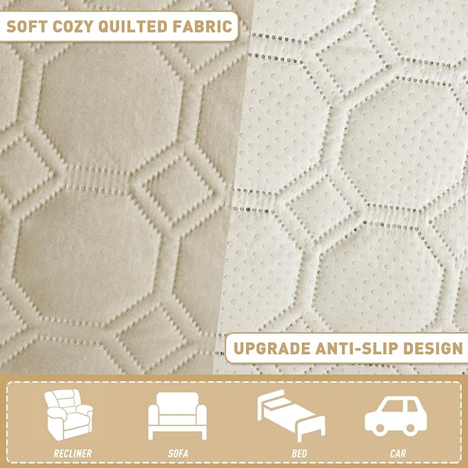 ZNSAYOTX Ultimate Cozy Blankets (30"x53") 100% Waterproof Sofa Mat Blanket for Dog Pets, Bed Couch Protector with Non-Slip Back Washable Durable, Pee Scratch Proof Easy to Clean (Khaki)