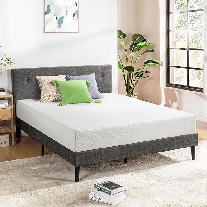 Best Price Mattress 8 inch Twin Mattress XL Long, Bed-In-A-Box, Green Tea Memory Foam,White