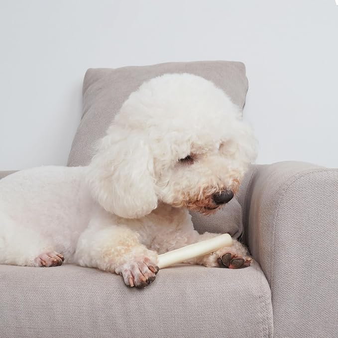 MON2SUN Dog Rawhide Rolls Twist Sticks 6.5 Inch Natural Flavor Rawhide Chews 18 Count for Puppy and Small Dogs