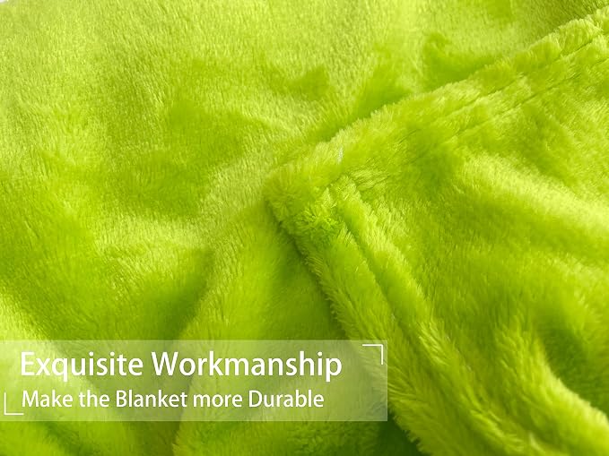 iMaylex Soft Puppy Flannel Fleece Blanket for Pet Dog Cat, Plush Microfiber, Cozy and Lightweight, Pale Green, Pet, 19 x 27 inch (50 x 70 cm)