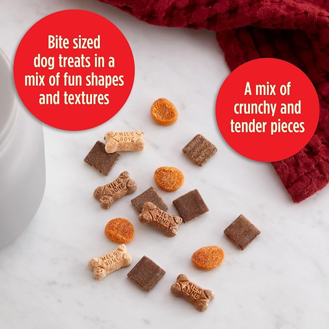 Milk-Bone Trail Mix Chewy & Crunchy Dog Treats,Real Beef & Sweet Potato,20 Ounce,(Pack of 4)
