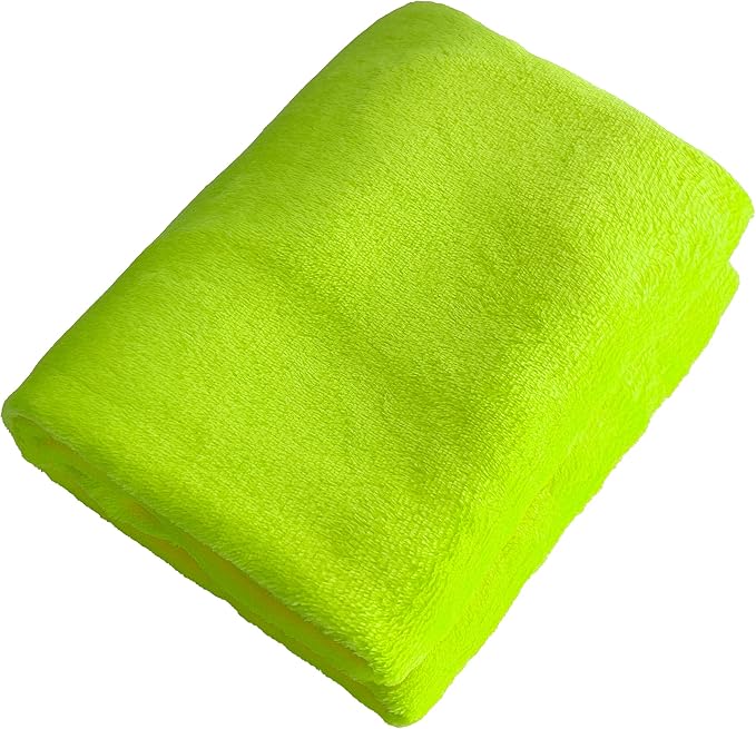 iMaylex Soft Puppy Flannel Fleece Blanket for Pet Dog Cat, Plush Microfiber, Cozy and Lightweight, Pale Green, Pet, 19 x 27 inch (50 x 70 cm)