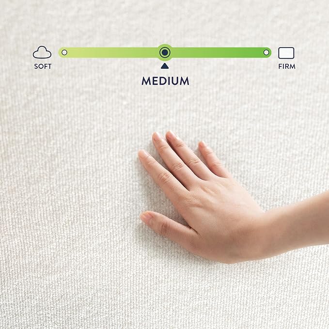 Best Price Mattress Full Mattress 6 inch Bed-In-A-Box, Green Tea Memory Foam White